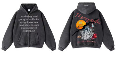 Above Average x Therapeutic Zip-Up  Hoodie