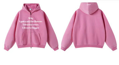 Healing Roses Zip-Up Hoodie